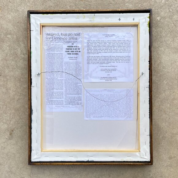 Framed Original Oil Painting on Canvas - Fox in Santa Fe New Mexico - Picture 5 of 15